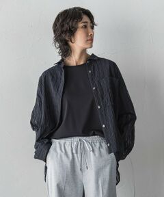 la.f... / ラ・エフ シャツ・ブラウス | シアーサッカーストライプシャツ