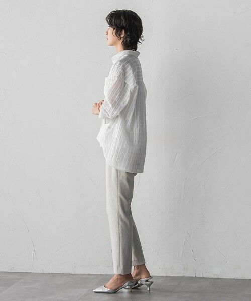 la.f... / ラ・エフ シャツ・ブラウス | シアーサッカーストライプシャツ | 詳細7