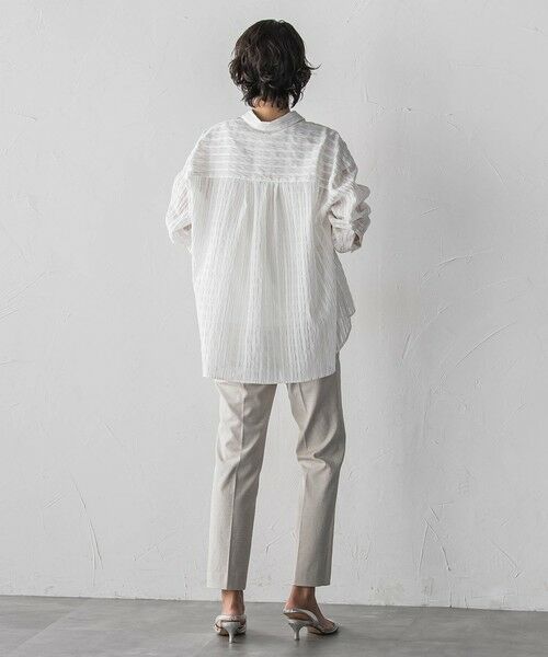 la.f... / ラ・エフ シャツ・ブラウス | シアーサッカーストライプシャツ | 詳細8