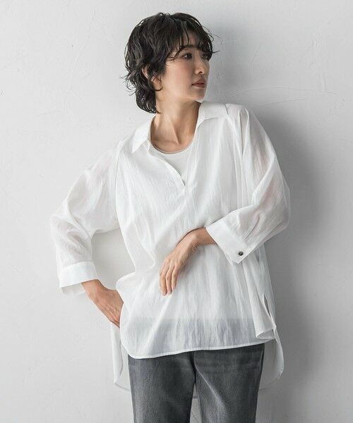 la.f... / ラ・エフ シャツ・ブラウス | リライムライトローンスキッパーシャツ | 詳細1