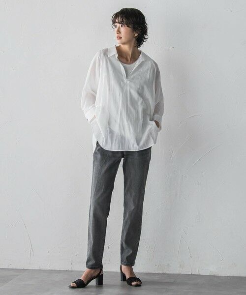 la.f... / ラ・エフ シャツ・ブラウス | リライムライトローンスキッパーシャツ | 詳細4