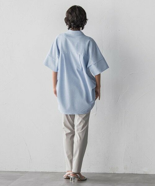 la.f... / ラ・エフ シャツ・ブラウス | 【WEB限定】ストライプサッカーチュニックシャツ | 詳細11