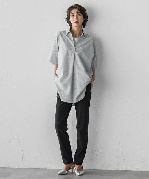 la.f... / ラ・エフ シャツ・ブラウス | 【WEB限定】ストライプサッカーチュニックシャツ | 詳細16