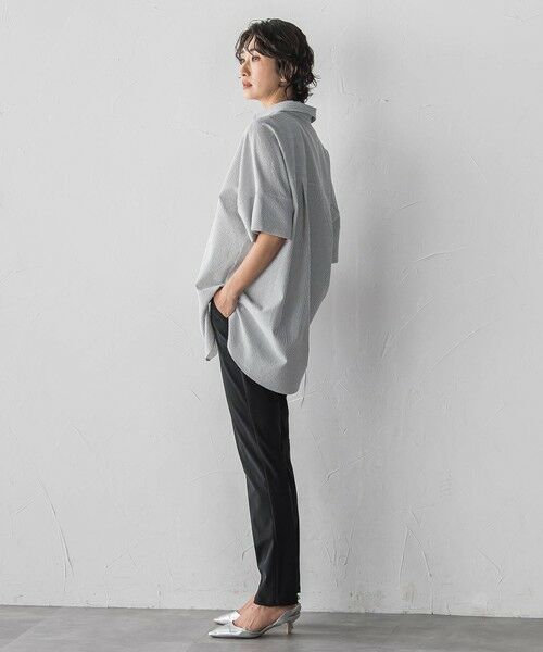 la.f... / ラ・エフ シャツ・ブラウス | 【WEB限定】ストライプサッカーチュニックシャツ | 詳細17