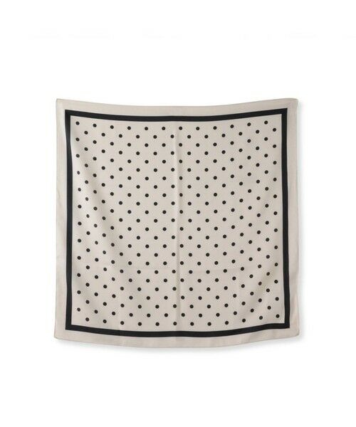 la.f... / ラ・エフ マフラー・ショール・スヌード・ストール | ドットプリントスカーフ（ホワイト系その他）