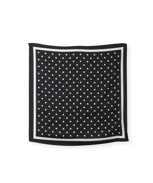 la.f... / ラ・エフ マフラー・ショール・スヌード・ストール | ドットプリントスカーフ（ブラック系その他）