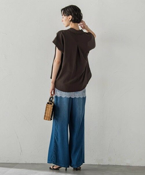la.f... / ラ・エフ その他パンツ | ドレープシルクデニムパンツ | 詳細6