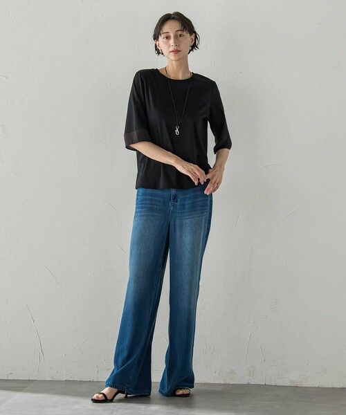 la.f... / ラ・エフ その他パンツ | ドレープシルクデニムパンツ | 詳細17