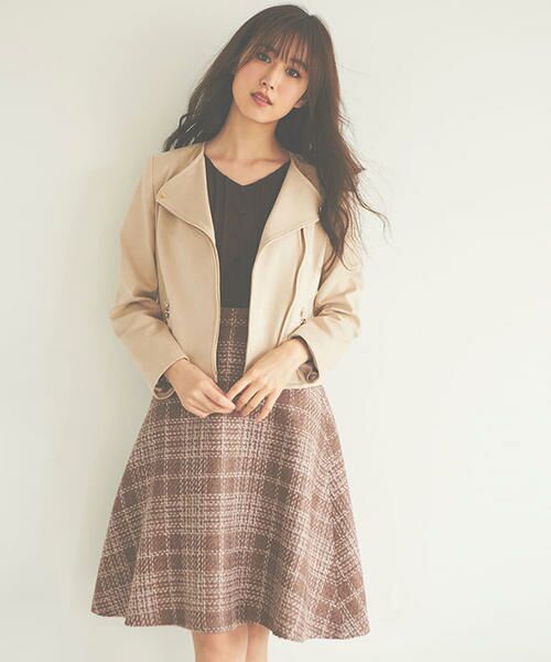 セール チェックツィードコンビワンピース ロング マキシ丈ワンピース Laisse Passe レッセパッセ ファッション通販 タカシマヤファッションスクエア