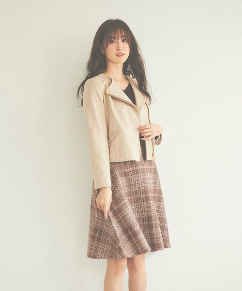 セール チェックツィードコンビワンピース ロング マキシ丈ワンピース Laisse Passe レッセパッセ ファッション通販 タカシマヤファッションスクエア