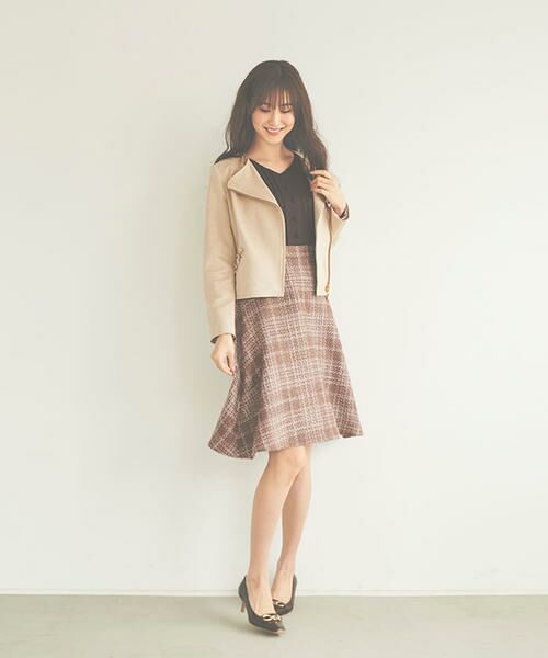 セール チェックツィードコンビワンピース ロング マキシ丈ワンピース Laisse Passe レッセパッセ ファッション通販 タカシマヤファッションスクエア