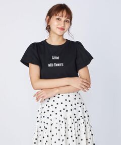 ラッフルスリーブTシャツ