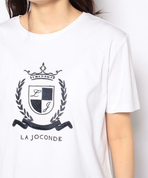 LA JOCONDE / ラ ジョコンダ カットソー | コットンスムース ロゴ刺繍Tシャツ | 詳細3