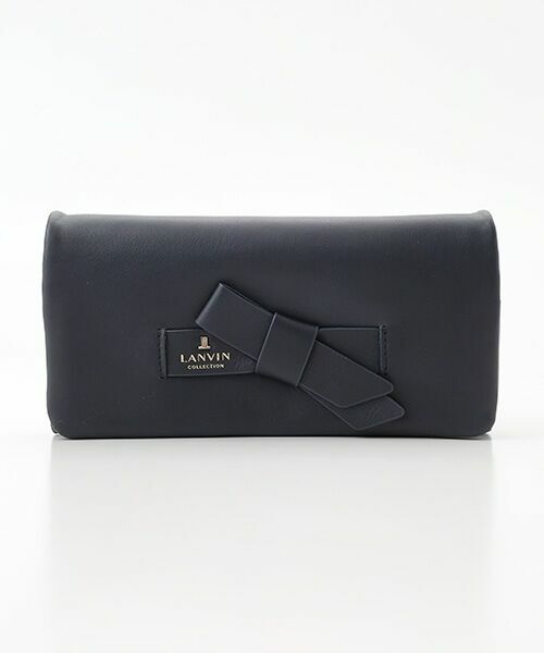 LANVIN COLLECTION(バッグ・財布小物) / ランバンコレクション(バッグ・サイフコモノ) 財布・コインケース・マネークリップ | 【ラペリパース】長財布（ミッドナイトブルー）