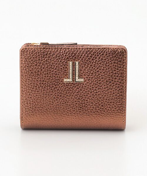 ランバンコレクション　ラブレーパース　二つ折り財布　シャンパンゴールド ランバン コレクション LANVIN COLLECTION 二つ折りコンパクト