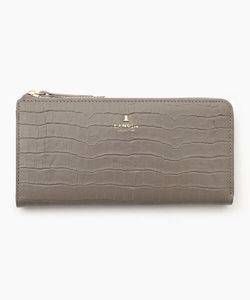 LANVIN COLLECTION(バッグ・財布小物) / ランバンコレクション(バッグ・サイフコモノ) 財布・コインケース・マネークリップ | 【ラメールパース】 L字ファスナー長財布（グレージュ）
