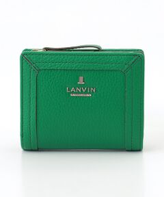 【未使用】ランバンコレクション 2つ折り財布　リボン　ベージュ　ラペリパース LANVIN COLLECTION 【ランバンコレクション】ラペリパース 二