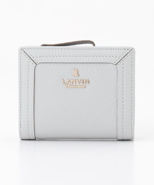 LANVIN COLLECTION(バッグ・財布小物) / ランバンコレクション(バッグ・サイフコモノ) 財布・コインケース・マネークリップ | 【レジェパース】 外Lファスナー二つ折り財布（ライトグレー）