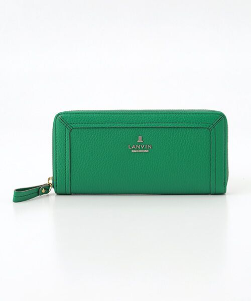 LANVIN COLLECTION(バッグ・財布小物)/ランバンコレクション(バッグ・サイフコモノ) 【レジェパース】ラウンドファスナー長財布 グリーン F LANVIN COLLECTION(バッグ・財布小物)/ランバンコレクション(バッグ・サイフコモノ) 【レジェパース】ラウンドファスナー長財布 グリーン F