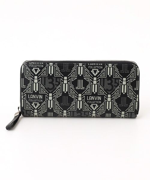 LANVIN COLLECTION(バッグ・財布小物)/ランバンコレクション(バッグ・サイフコモノ) 【135周年企画バッグ サン トレント サンク 】 ラウンドファスナー長財布 ブラック F LANVIN COLLECTION(バッグ・財布小物)/ランバンコレクション(バッグ・サイフコモノ) 【135周年企画バッグ サン トレント サンク 】 ラウンドファスナー長財布 ブラック F