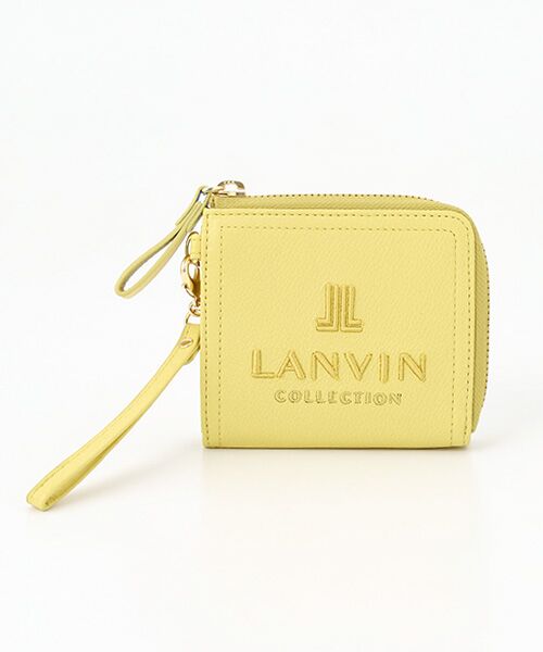 LANVIN COLLECTION(バッグ・財布小物)/ランバンコレクション(バッグ・サイフコモノ) 【ルルヴェパース】 Lファスナー二つ折り財布 イエロー F LANVIN COLLECTION(バッグ・財布小物)/ランバンコレクション(バッグ・サイフコモノ) 【ルルヴェパース】 Lファスナー二つ折り財布 イエロー F