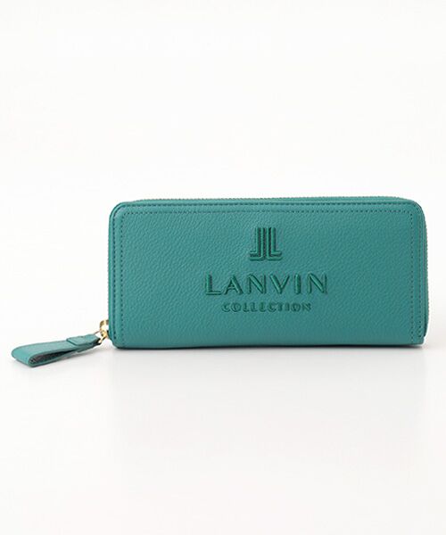 LANVIN COLLECTION(バッグ・財布小物)/ランバンコレクション(バッグ・サイフコモノ) 【ルルヴェパース】 ラウンドファスナー長財布 グリーン F LANVIN COLLECTION(バッグ・財布小物)/ランバンコレクション(バッグ・サイフコモノ) 【ルルヴェパース】 ラウンドファスナー長財布 グリーン F