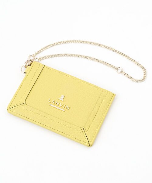 LANVIN COLLECTION(バッグ・財布小物)/ランバンコレクション(バッグ・サイフコモノ) 【レジェパース】パスケース イエロー F LANVIN COLLECTION(バッグ・財布小物)/ランバンコレクション(バッグ・サイフコモノ) 【レジェパース】パスケース イエロー F