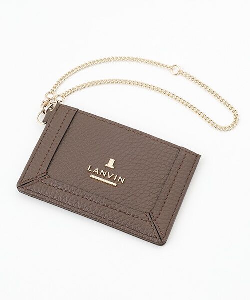LANVIN COLLECTION(バッグ・財布小物)/ランバンコレクション(バッグ・サイフコモノ) 【レジェパース】パスケース モカ F LANVIN COLLECTION(バッグ・財布小物)/ランバンコレクション(バッグ・サイフコモノ) 【レジェパース】パスケース モカ F