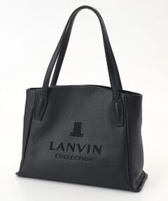 【未使用品級】LANVIN ブラック＆ベージュ トートバッグ サンマールクレア】トートバッグ （トートバッグ）｜LANVIN