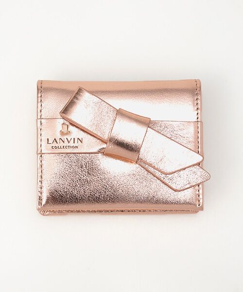 LANVIN COLLECTION(バッグ・財布小物)/ランバンコレクション(バッグ・サイフコモノ) 【ラペリリュクスパース】 コインケース シャンパン F LANVIN COLLECTION(バッグ・財布小物)/ランバンコレクション(バッグ・サイフコモノ) 【ラペリリュクスパース】 コインケース シャンパン F