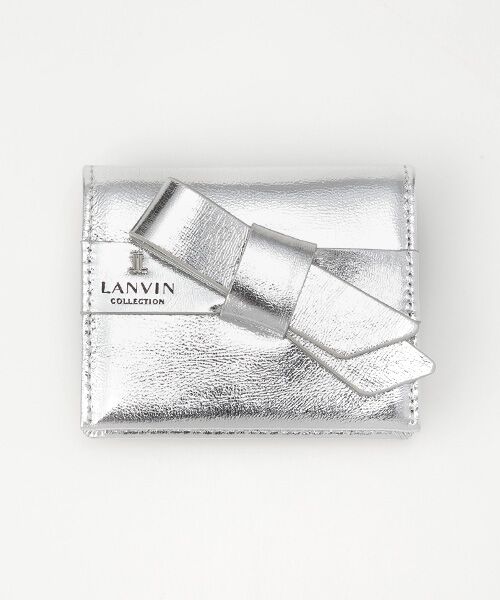 LANVIN COLLECTION(バッグ・財布小物)/ランバンコレクション(バッグ・サイフコモノ) 【ラペリリュクスパース】 コインケース シルバー F LANVIN COLLECTION(バッグ・財布小物)/ランバンコレクション(バッグ・サイフコモノ) 【ラペリリュクスパース】 コインケース シルバー F