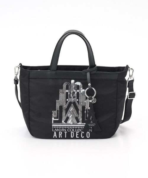LANVIN COLLECTION(バッグ・財布小物) / ランバンコレクション(バッグ・サイフコモノ) ハンドバッグ | 【パリ万博100周年企画 アールデコ】2WAYハンドバッグ | 詳細1