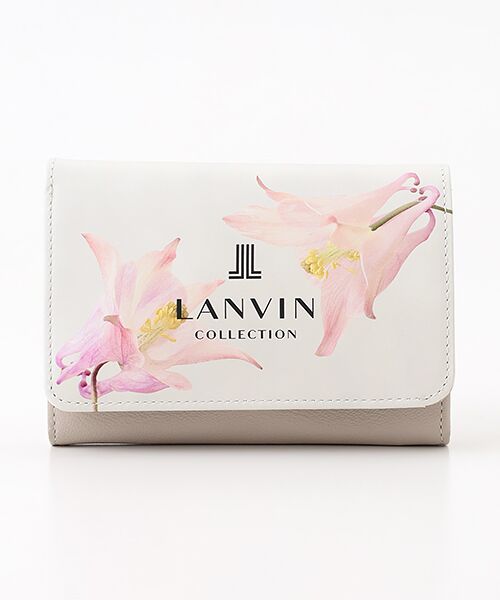 LANVIN COLLECTION(バッグ・財布小物) / ランバンコレクション(バッグ・サイフコモノ) 財布・コインケース・マネークリップ | 【フロールパース】 二つ折り財布（ライトグレー）