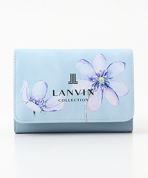 LANVIN COLLECTION(バッグ・財布小物) / ランバンコレクション(バッグ・サイフコモノ) 財布・コインケース・マネークリップ | 【フロールパース】 二つ折り財布（スカイブルー）