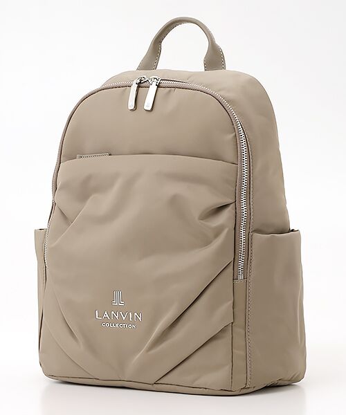 LANVIN COLLECTION(バッグ・財布小物) / ランバンコレクション(バッグ・サイフコモノ) リュック・バックパック | 【プリエバッグ】リュックサック（グレージュ）