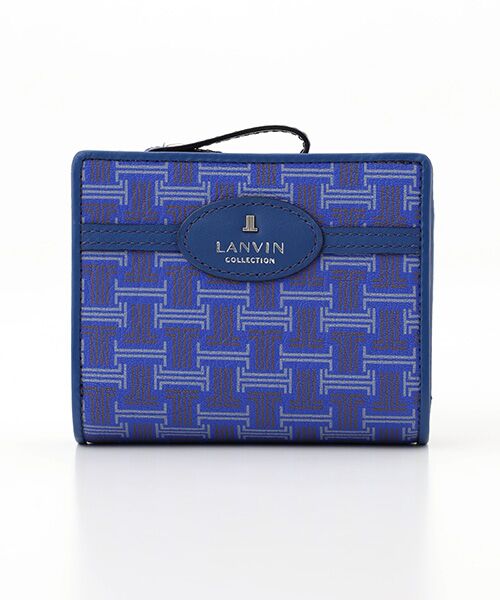 LANVIN COLLECTION(バッグ・財布小物) / ランバンコレクション(バッグ・サイフコモノ) 財布・コインケース・マネークリップ | 【フェリアクルールパース】外Lファスナー二つ折り財布（ブルー）