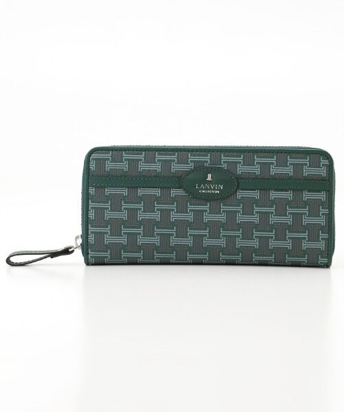LANVIN COLLECTION(バッグ・財布小物) / ランバンコレクション(バッグ・サイフコモノ) 財布・コインケース・マネークリップ | 【フェリアクルールパース】ラウンドファスナー長財布 （グリーン）