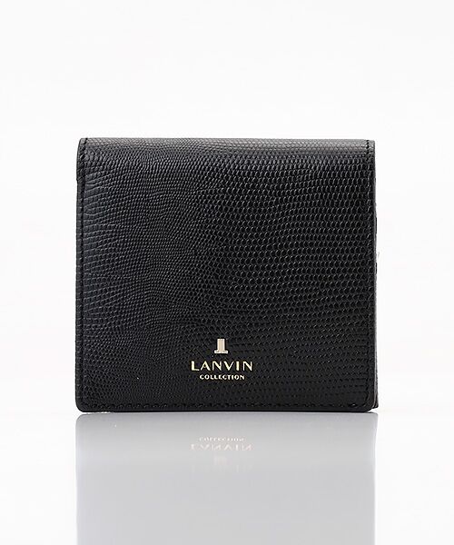 LANVIN COLLECTION(バッグ・財布小物) / ランバンコレクション(バッグ・サイフコモノ) 財布・コインケース・マネークリップ | 【レザールパース】二つ折りBOX財布（ブラック）