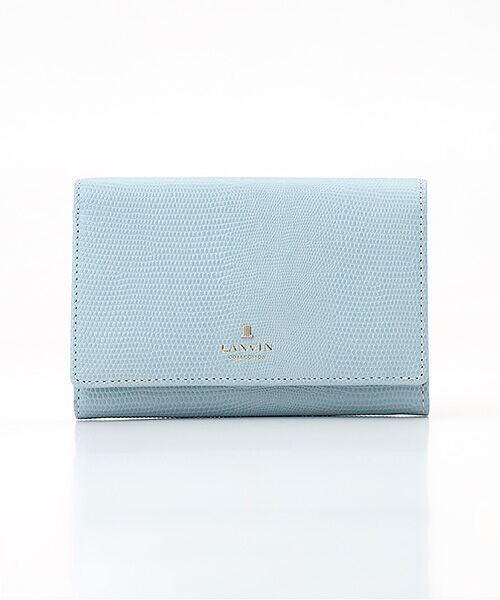 LANVIN COLLECTION(バッグ・財布小物) / ランバンコレクション(バッグ・サイフコモノ) 財布・コインケース・マネークリップ | 【レザールパース】二つ折り財布（スカイブルー）