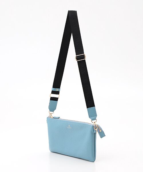 LANVIN COLLECTION(バッグ・財布小物) / ランバンコレクション(バッグ・サイフコモノ) ショルダーバッグ | 【ミミグッズ】フラットポシェット（スカイブルー）