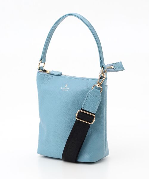LANVIN COLLECTION(バッグ・財布小物) / ランバンコレクション(バッグ・サイフコモノ) ショルダーバッグ | 【ミミグッズ】バケツ型ポシェット（スカイブルー）