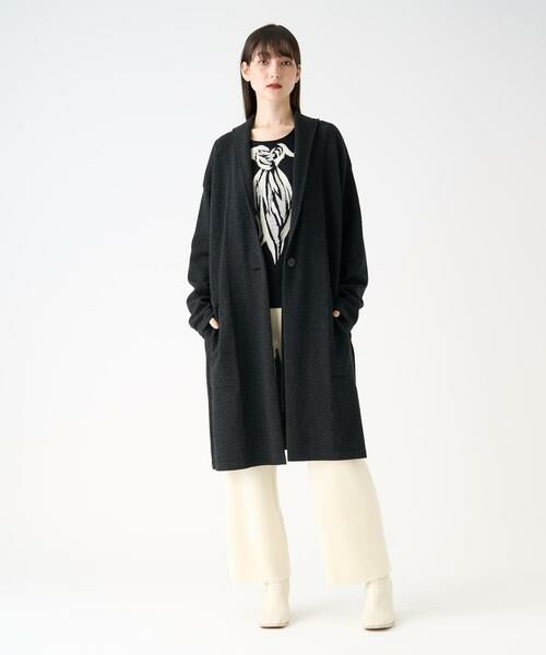 LANVIN COLLECTION / ランバン コレクション テーラードジャケット | ロングニットジャケット | 詳細1