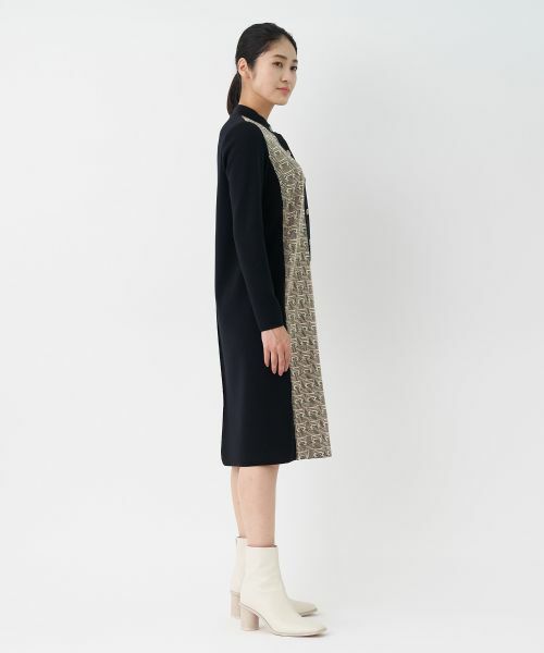 LANVIN COLLECTION / ランバン コレクション ドレス | ロゴジャカードワンピース | 詳細4