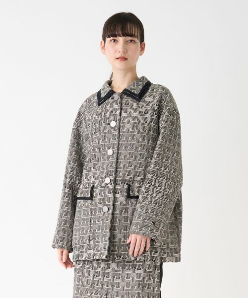 LANVIN COLLECTION / ランバン コレクション テーラードジャケット | ＪＬモノグラムジャケット | 詳細1