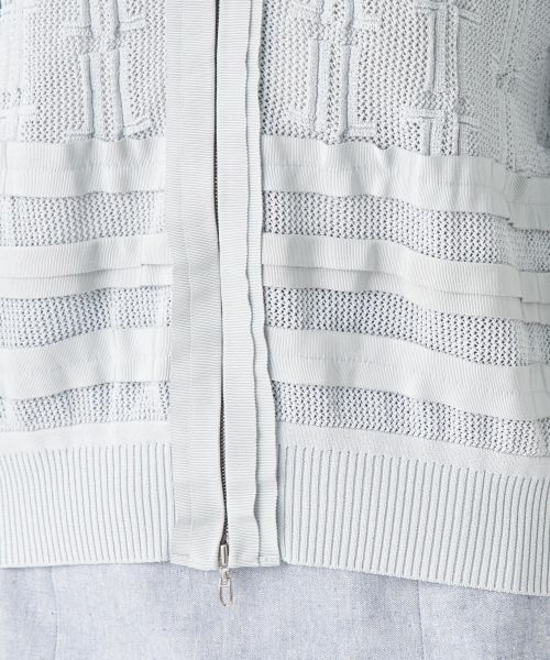 LANVIN COLLECTION / ランバン コレクション ニット・セーター | ロゴメッシュカーディガン | 詳細11