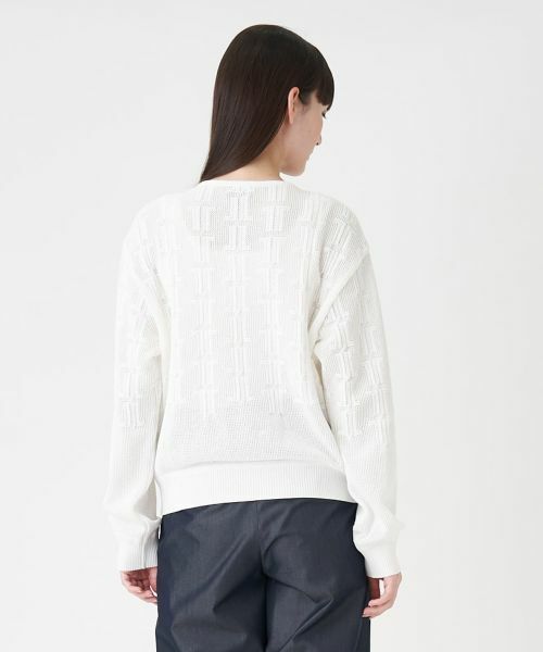 LANVIN COLLECTION / ランバン コレクション ニット・セーター | ロゴメッシュカーディガン | 詳細17