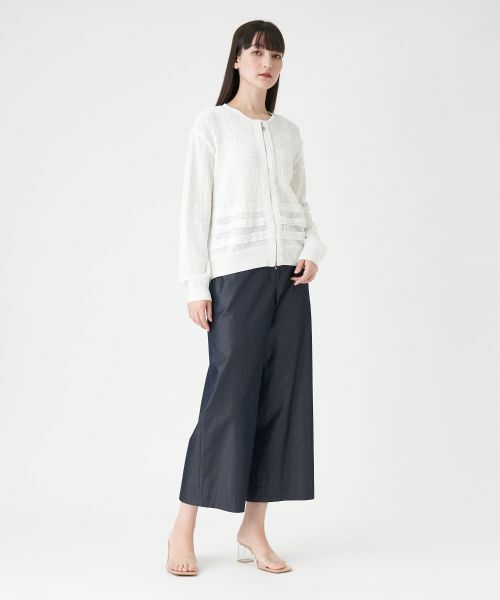 LANVIN COLLECTION / ランバン コレクション ニット・セーター | ロゴメッシュカーディガン | 詳細21