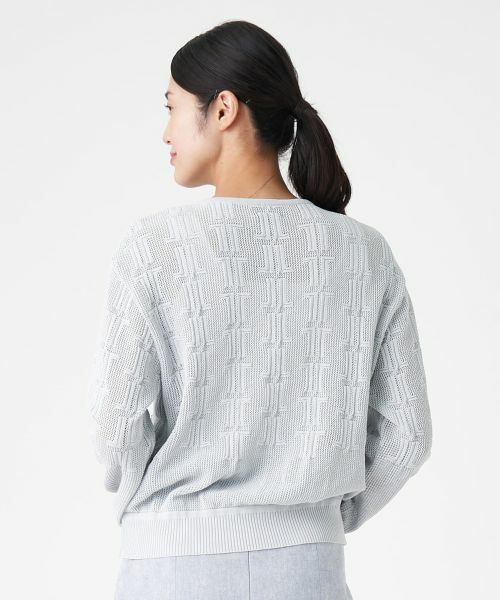 LANVIN COLLECTION / ランバン コレクション ニット・セーター | ロゴメッシュカーディガン | 詳細9