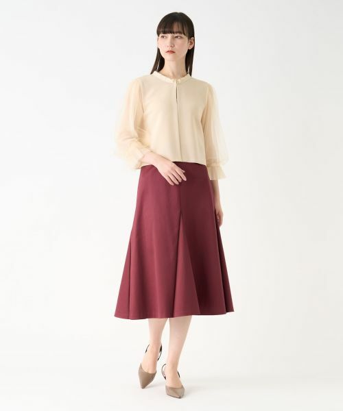 LANVIN COLLECTION / ランバン コレクション ニット・セーター | チュールスリーブニットジャケット | 詳細11