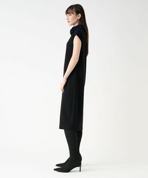 LANVIN COLLECTION / ランバン コレクション ドレス | ペタルモチーフニットワンピース | 詳細1